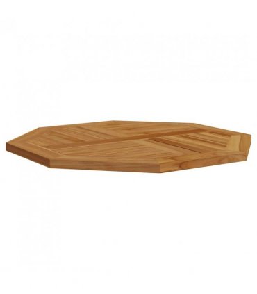 vidaXL Table Top 80x80x2.5 cm Octagonal Solid Wood Teak