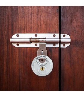 vidaXL Discus Locks with Keys 6 pcs Silver 6 x 2.3 x 6 cm