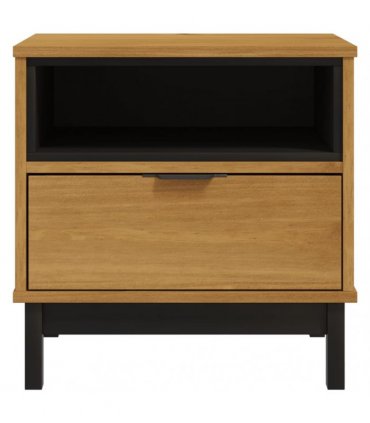 vidaXL Side Table FLAM 50x50x50 cm Solid Wood Pine