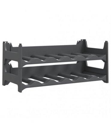 vidaXL Wine Rack for 12 Bottles PP Stackable