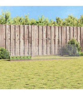 vidaXL Rabbit Cage Silver 430 x 100 x 85 cm Galvanised Steel