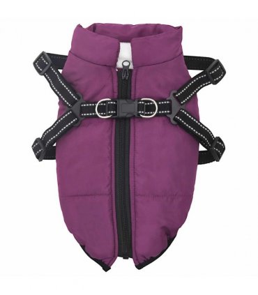 vidaXL Dog Coat Purple L36