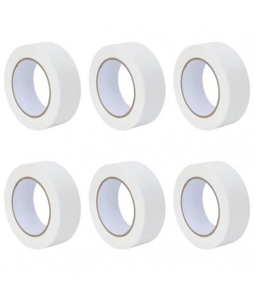 vidaXL Painter Masking Tapes 6 pcs White 38mm x 50m Paper