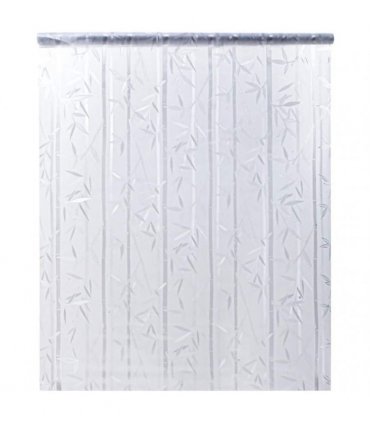 vidaXL Window Film Frosted Bamboo Pattern 45x500 cm PVC