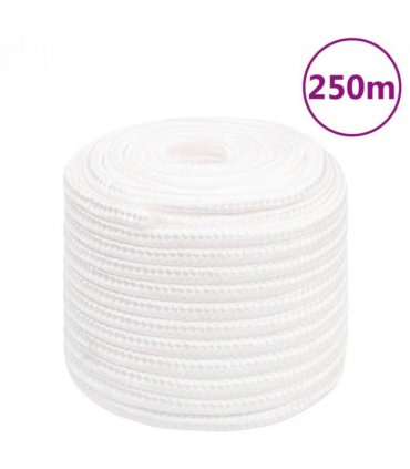 vidaXL Boat Rope Full White 16 mm 250 m Polypropylene