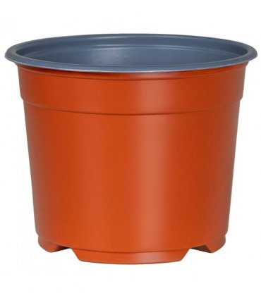 vidaXL Round Flower Pot 200 pcs Terracotta Ø 10 x 8 cm Plastic