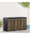 vidaXL Wheelie Bin Storage for 3 Bins Anthracite 204 x 77.5 x 115.5 cm