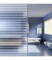 vidaXL Window Film Frosted Stripes Design 0.9x10 m PVC