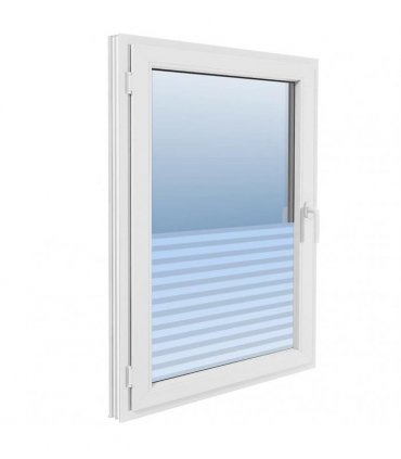 vidaXL Window Film Frosted Stripes Design 0.9x10 m PVC