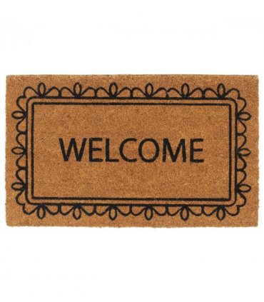 vidaXL Door Mat Natural 45x75 cm Tufted Coir