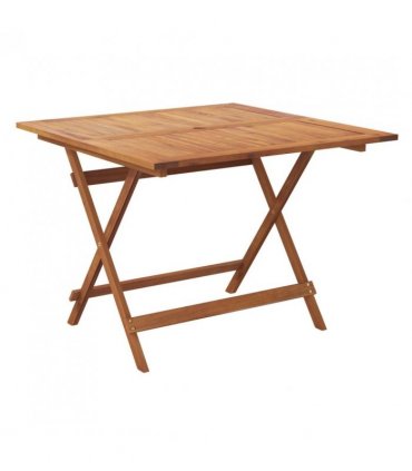 vidaXL Folding Garden Table 90x90x75 cm Solid Wood Acacia