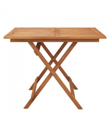 vidaXL Folding Garden Table 90x90x75 cm Solid Wood Acacia