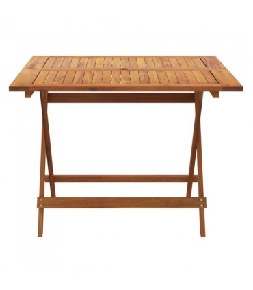 vidaXL Folding Garden Table 90x90x75 cm Solid Wood Acacia