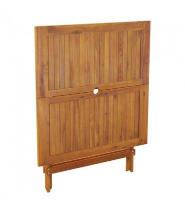 vidaXL Folding Garden Table 90x90x75 cm Solid Wood Acacia
