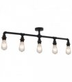 vidaXL Ceiling Lamp Black 5 x E27 Bulbs