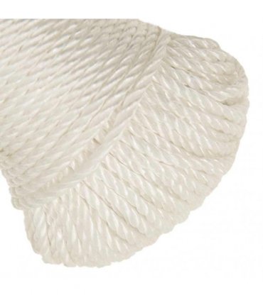 vidaXL Work Rope White 6 mm 250 m Polypropylene