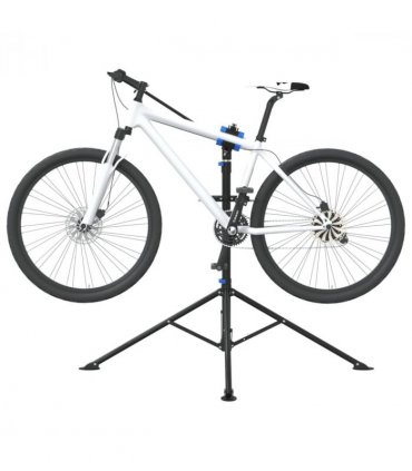 vidaXL Bike Repair Stand Foldable Adjustable 108-188 cm Blue Steel