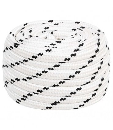 vidaXL Work Rope White 16 mm 100 m Polyester