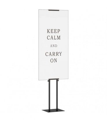 vidaXL Trade Show Displays 2 pcs Black 30 x 23.5 x 210 cm Steel