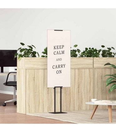 vidaXL Trade Show Displays 2 pcs Black 30 x 23.5 x 210 cm Steel