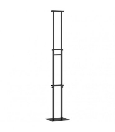 vidaXL Trade Show Displays 2 pcs Black 30 x 23.5 x 210 cm Steel