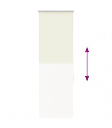 vidaXL Roller Blind Blackout Off White 50x130 cm Fabric Width 45.7 cm Polyester