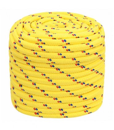 vidaXL Boat Rope Yellow 16 mm 100 m Polypropylene