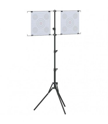 vidaXL Target Stand Folding Black and White 82.5 x 51 x 150 cm Metal