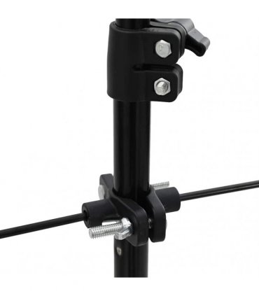 vidaXL Target Stand Folding Black and White 82.5 x 51 x 150 cm Metal
