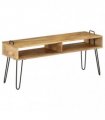 vidaXL TV Stand Solid Mango Wood 110x35x45 cm
