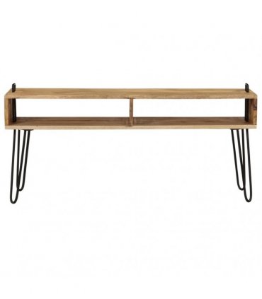 vidaXL TV Stand Solid Mango Wood 110x35x45 cm