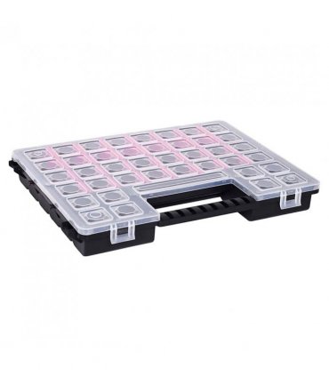 vidaXL Assortment Boxes 5 pcs with Adjustable Dividers 385x283x50 mm Plastic