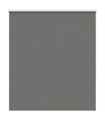 vidaXL Roller Blind Blackout Grey 120x175 cm Fabric Width 116.6 cm Polyester