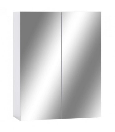 vidaXL Bathroom Mirror Cabinet White 60x15x75 cm MDF