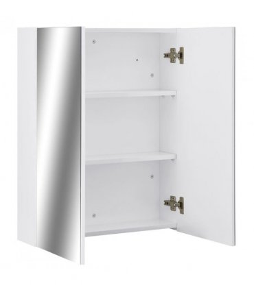 vidaXL Bathroom Mirror Cabinet White 60x15x75 cm MDF