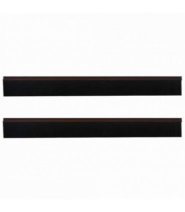 vidaXL Self-adhesive Door Brush Seals 2 pcs Brown 100 cm