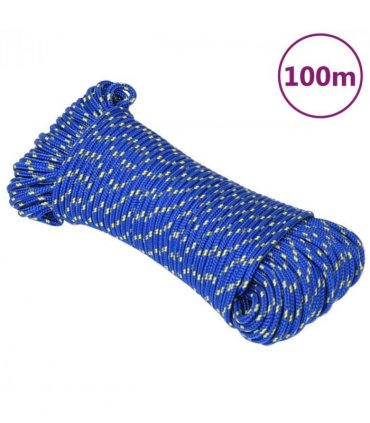 vidaXL Boat Rope Blue 5 mm 100 m Polypropylene