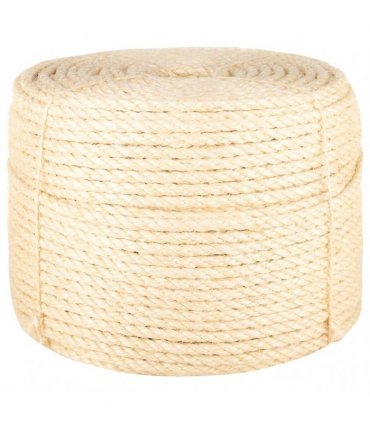 vidaXL Rope 100% Sisal 10 mm 25 m