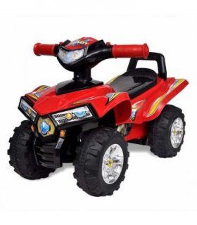 Red Children's Ride-on Quad with Sound and Light