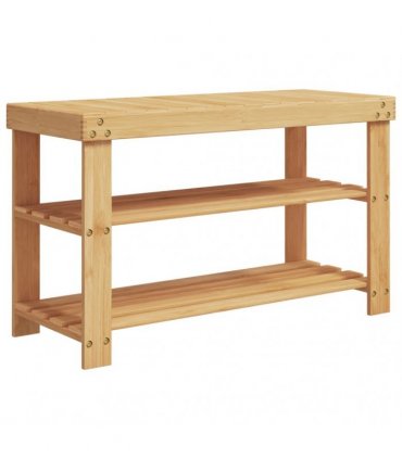 vidaXL Shoe Rack 3-Tier 70x27.5x45 cm Bamboo