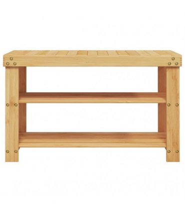 vidaXL Shoe Rack 3-Tier 70x27.5x45 cm Bamboo