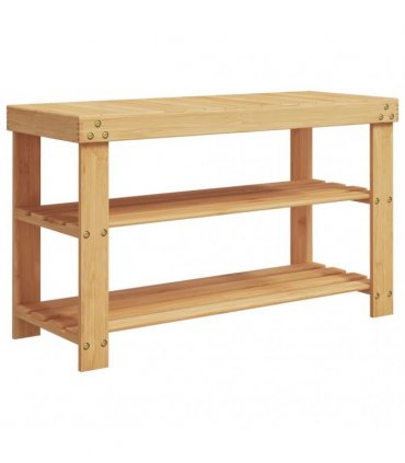 vidaXL Shoe Rack 3-Tier 70x27.5x45 cm Bamboo