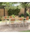 vidaXL Garden Chair 8 pcs Brown 56 x 54.5 x 87 cm Solid Acacia Wood