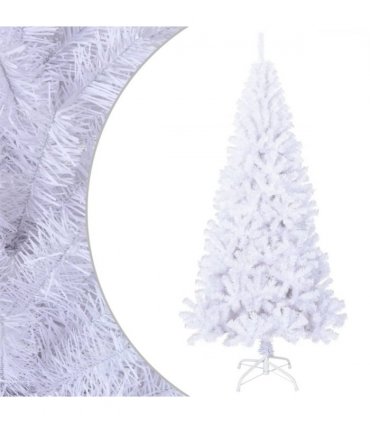 vidaXL Artificial Christmas Tree with Thick Branches White 240 cm PVC
