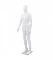 vidaXL Full Body Male Mannequin with Glass Base Glossy White 185 cm