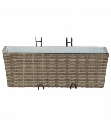 vidaXL Railing 2 pcs 50 x 17 x 17 cm Metal