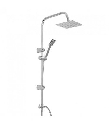 vidaXL Dual Head Shower Set with Hand Shower Stainless Steel