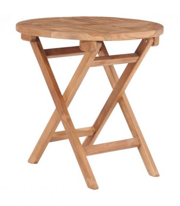 vidaXL Outdoor Table | Natural teak | Solid teak wood | Compact | Foldable