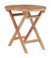 vidaXL Outdoor Table | Natural teak | Solid teak wood | Compact | Foldable