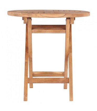 vidaXL Outdoor Table | Natural teak | Solid teak wood | Compact | Foldable